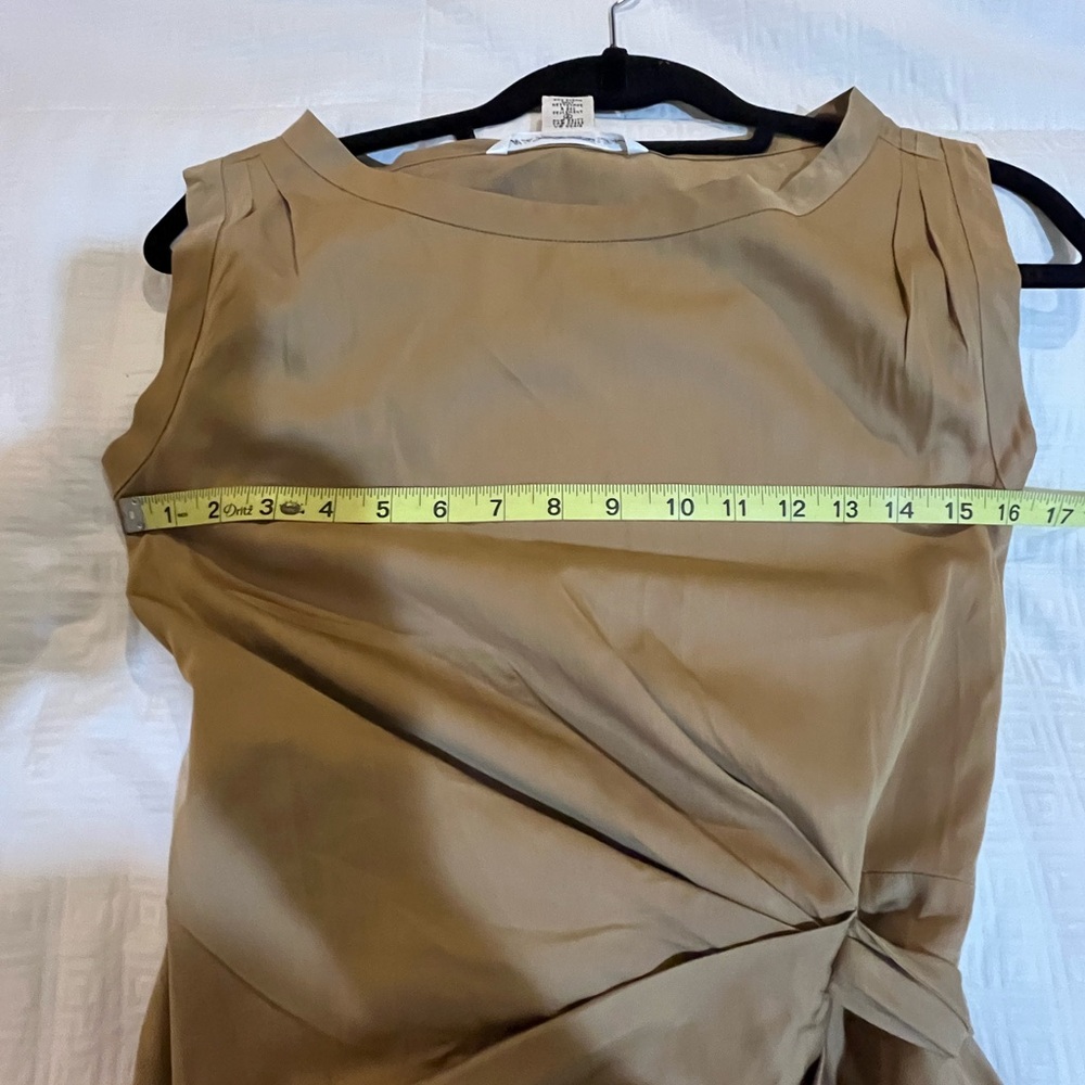 Diane von Furstenberg DVF Della Bronze Faux Wrap Dress. Size 0 - Picture 7 of 13